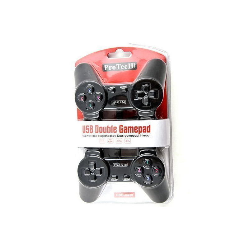 MANETTE PC DOUBLE SIMPLE PROTECH USB 8838