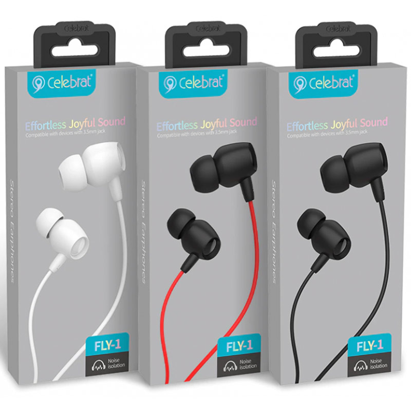 ECOUTEUR AVEC MICRO CELEBRAT FLY-1